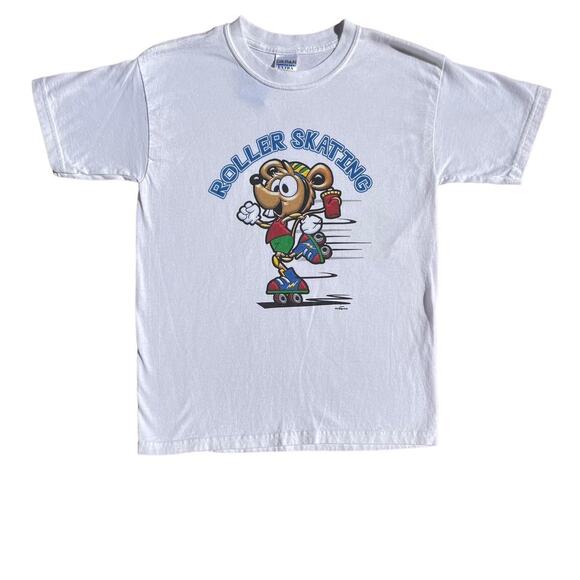 Vintage Roller Skating T-shirt Youth M - Picture 1 of 5